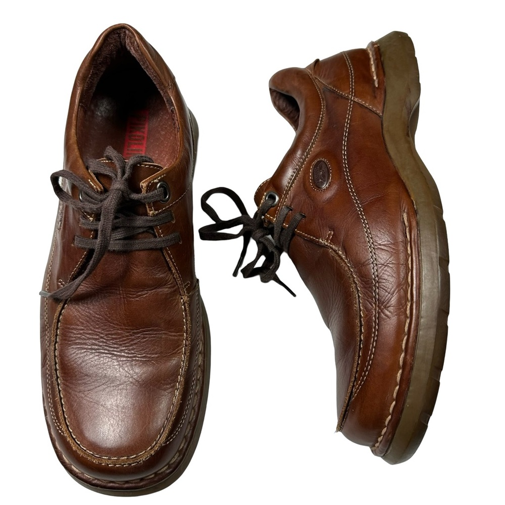 Pikolinos Brown Leather Lace Up Oxford Mens Shoes US 10 / EU 43